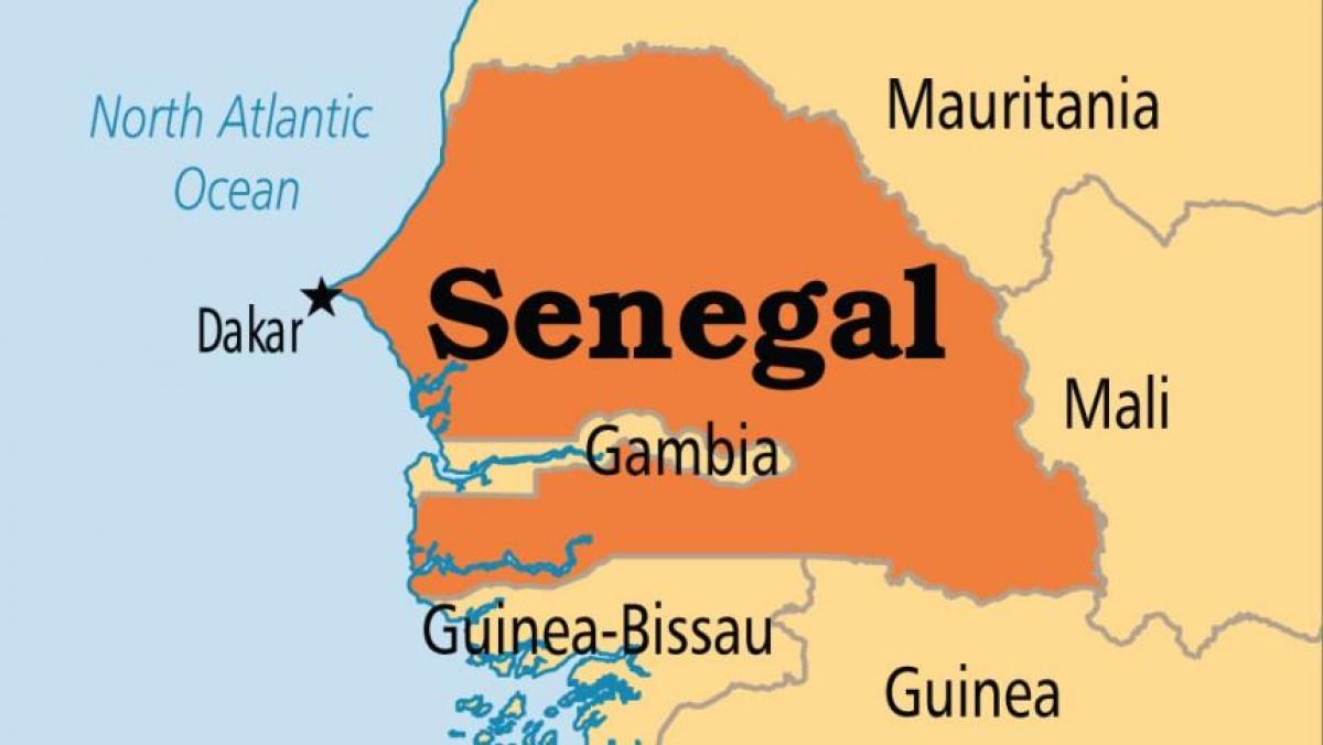 térkép dakar Szenegál